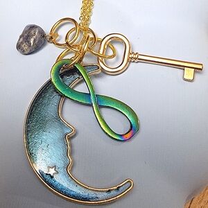 18 inch Gold Plated Charm Necklace